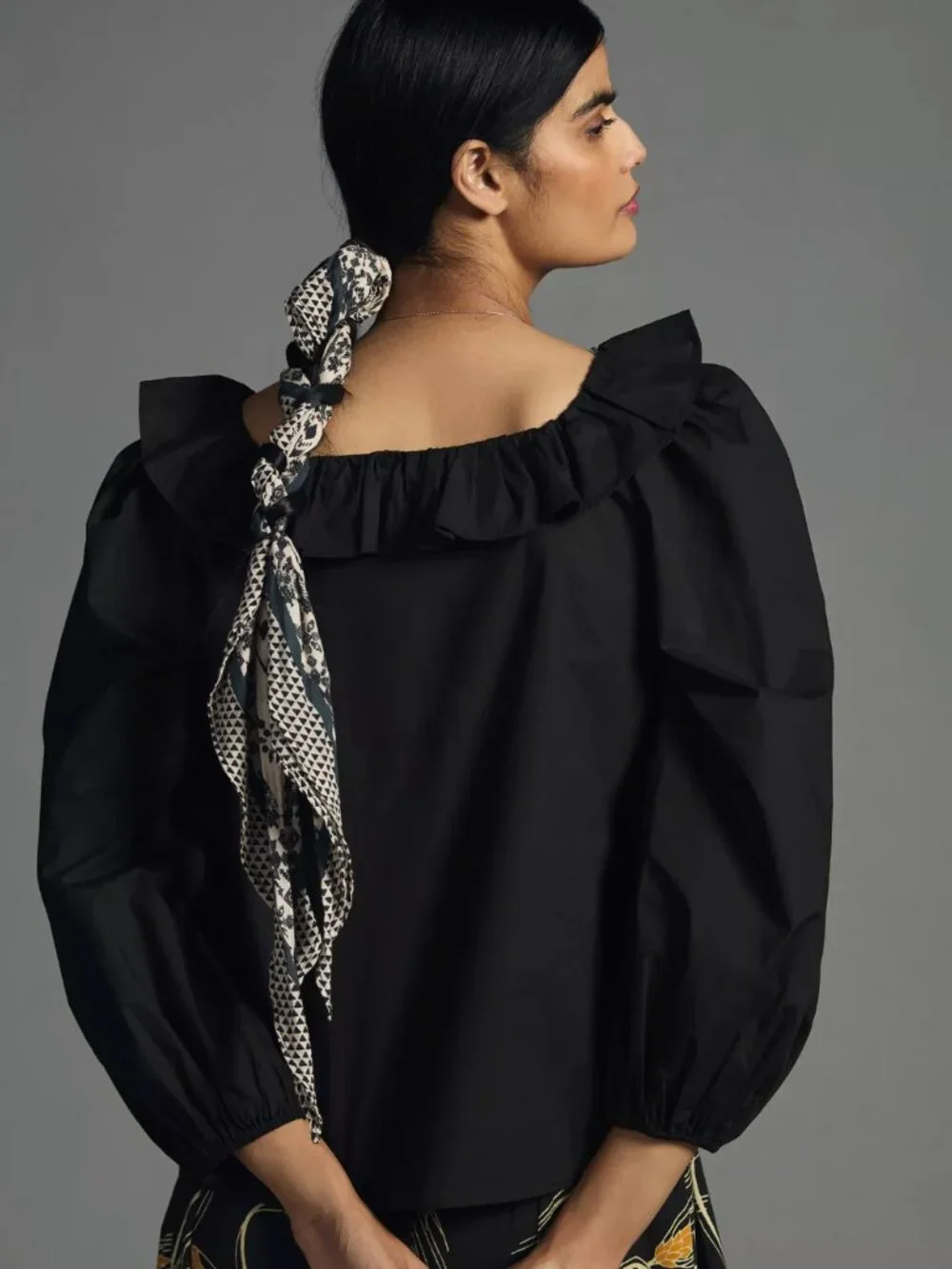 English Factory Square-Neck Ruffle Blouse - Picture 2 of 5